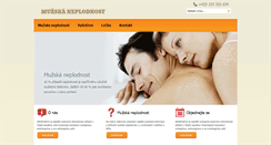Desktop Screenshot of muzska-neplodnost.cz